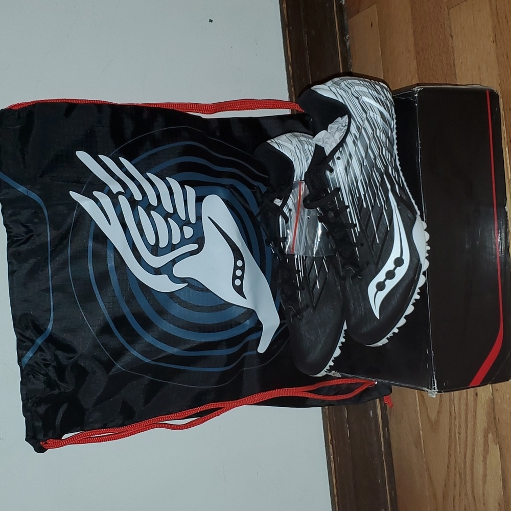 Saucony Black and White Spitfire 5